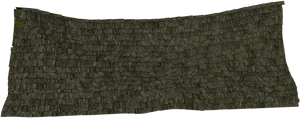 Curved Wooden Shingle Roof Texture PNG image