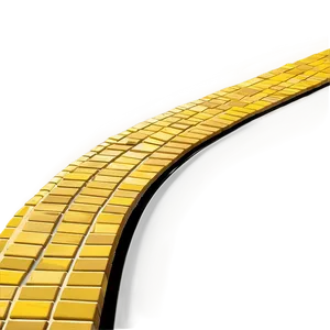 Curved Yellow Brick Road Journey Png 06262024 PNG image