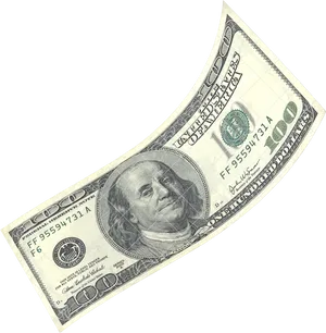 Curved100 Dollar Bill PNG image