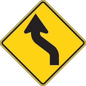 Curvy Road Sign PNG image