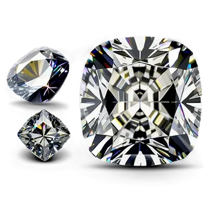 Cushion Cut Diamonds PNG Lyk27