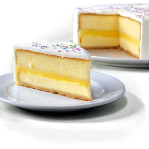 Custard Cake Slice PNG 06132024