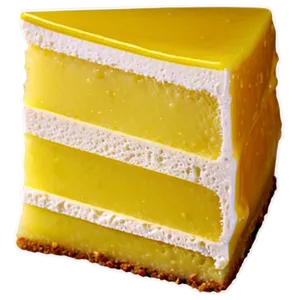 Custard Cake Slice PNG 48
