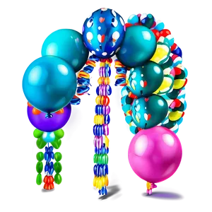 Custom Balloon Garland Creations Png 06282024 PNG image