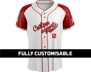 Custom Baseball Jersey Design PNG image