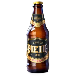 Custom Beer Bottle Design PNG 73