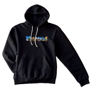 Custom Black Hoodie Png 05252024 PNG image