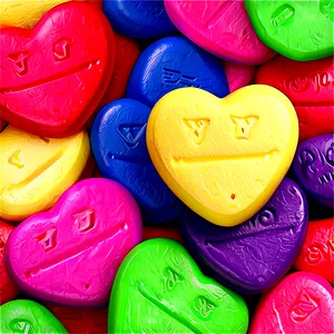 Custom Candy Hearts Png Qcu40 PNG image