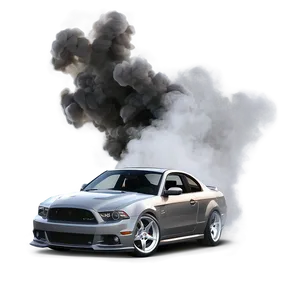 Custom Car Burnout Smoke PNG 43