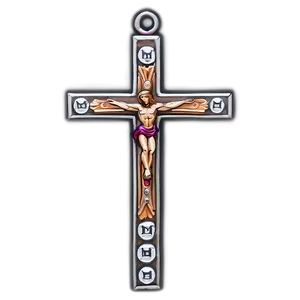 Custom Catholic Cross Creation PNG 36