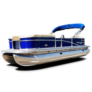 Custom Designed Pontoon Boat Png Xit30 PNG image