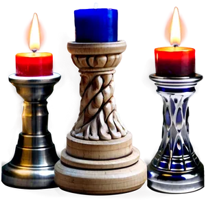 Custom Engraved Candlestick PNG Vme15 PNG