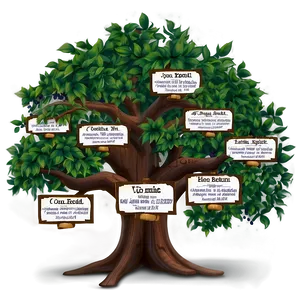 Custom Family Tree For Reunions Png Sfc PNG image