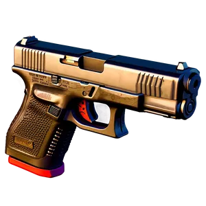 Custom Glock Handgun Design PNG Dyf83