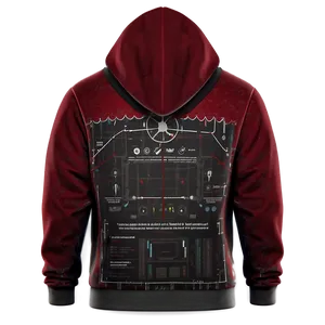 Custom Hoodie Blueprint Png 06122024 PNG image