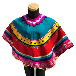 Custom Mexican Poncho Creation Png 6 PNG image