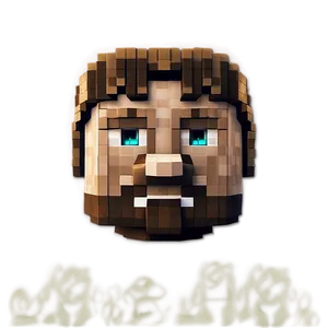 Custom Minecraft Steve Head Png 06282024 PNG image