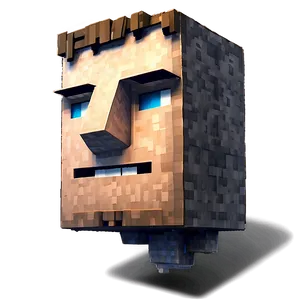 Custom Minecraft Steve Head Png Bof PNG image