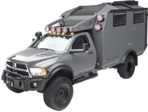 Custom Offroad Expedition Truck PNG