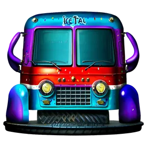 Custom Painted Ice Cream Truck Png 24 PNG image