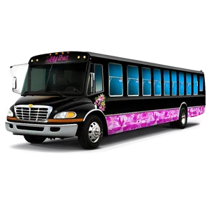 Custom Party Bus Design Png 06272024 PNG image