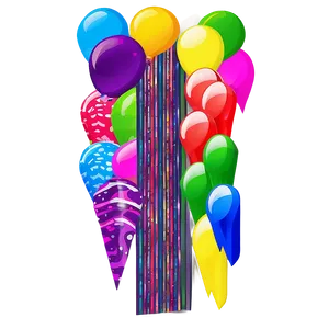 Custom Party Streamers PNG 06282024
