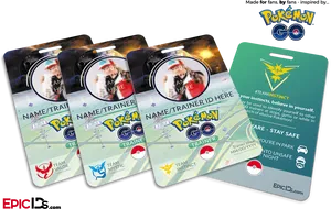 Custom Pokemon Go Trainer I D Cards PNG image