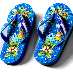 Custom Printed Flip Flop PNG 06132024