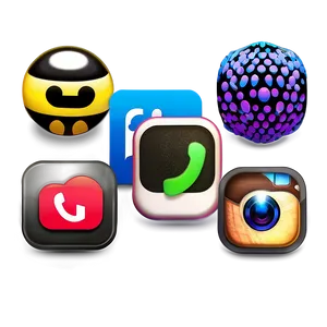 Custom Social Media Icons PNG Ujk