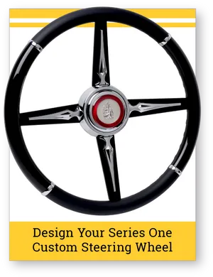 Custom Steering Wheel Design Advertisement PNG image