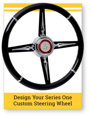 Custom Steering Wheel Design PNG image