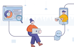 Customer Support Analyticsand Communication PNG image