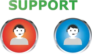 Customer Support Icons PNG image