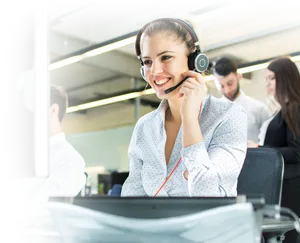 Customer Support Professional Headset PNG image