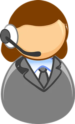 Customer Support Representative Icon PNG image