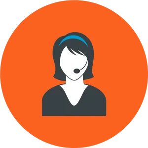 Customer Support Representative Icon PNG image