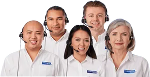 Customer Support Team Headsets PNG image