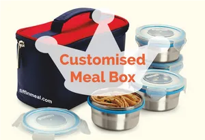 Customised Meal Boxand Insulated Bag PNG image