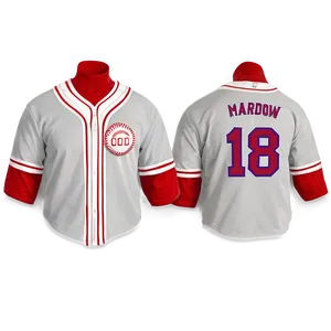 Customizable Baseball Jersey PNG Bry61
