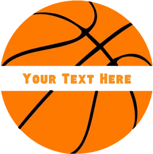 Customizable Basketball Graphic