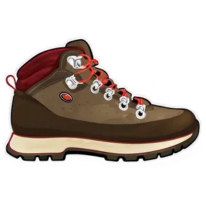 Customizable Hiking Boot Design PNG Bvb