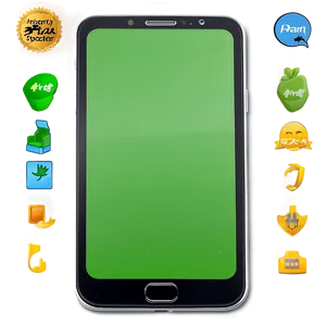 Customizable Phone Green Screen PNG 06282024