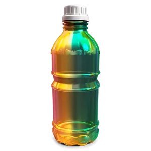 Customizable Plastic Water Bottle PNG Whi