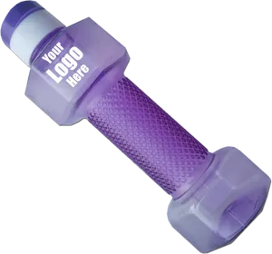 Customizable Purple Dumbbell PNG