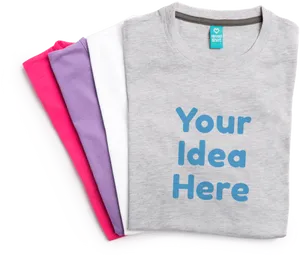 Customizable T Shirt Mockup Stack PNG image