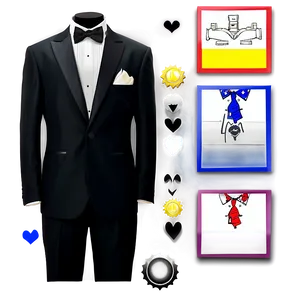 Customizable Tuxedo Features PNG Rbf61 PNG