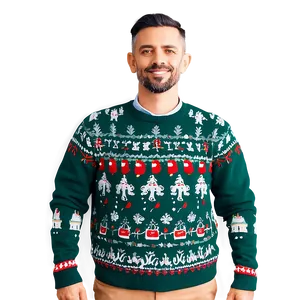 Customizable Ugly Christmas Sweater PNG Qyn