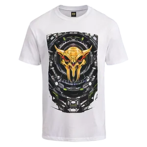 Customizable White T-shirt Mockup PNG 8