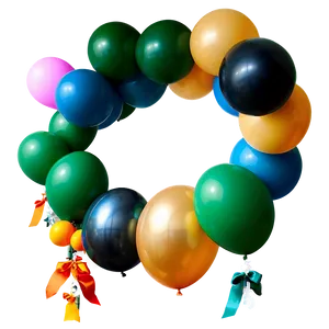 Customized Balloon Garland For Events PNG 06282024