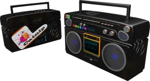 Customized Boombox Designs PNG image
